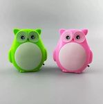 ascension Plastic Owl Night Light for Baby Nursing Kids Favourite Birthday Party Return Gifts, Multicolour (Pack of 1)