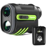 Flysocks Range Finder Golf with Slope, 1000mAh Rechargeable Battery, 1200Y Range Finder for Golf, Flagpole Lock Vibration, 7X Zoom Golf Rangefinder with Magnet, Golf Accessories for Men