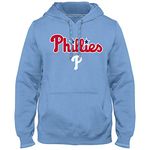Philadelphia Phillies MLB Express Twill Applique Home Field Hoodie - Light Blue - 3X-Large
