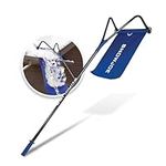 Snow Joe RJ208M PRO 28 Max-Reach Snow Removal Roof Rake, w/ 15-Inch x 20-Foot Debris Slide, 4 Aluminum Extension Poles, Blue