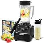 CRANDDI Countertop Blender, High-Speed Smoothie Blender with 70oz Pitcher for Family Size Frozen Smoothies and Drinks, Built-in Pulse & 9-speeds Control with 1500W Base (Shield Black)