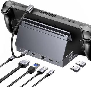 UGREEN Hub USB C 9 En 1 Dock Steam Deck ROG Ally Adaptador USB C 3.2 10Gbps Hub USB C HDMI 4K 60Hz Ethernet Gigabit PD 100W Carga Lector Tarjeta SD TF Estación de Acoplamiento con Soporte Ajustable
