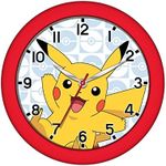 Pokemon Pikachu 9.5 Inch Battery Operated Wall Clock