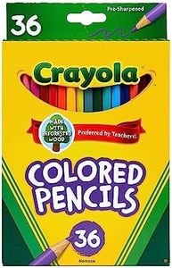 Crayola Colored Pencils (36ct), Kids Pencils Set, Art Supplies, Great for Coloring Books, Classroom Pencils, School Supplies, 3+