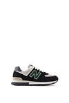 New Balance Men's 574 Rugged Sneaker, Black, 9.5 UK