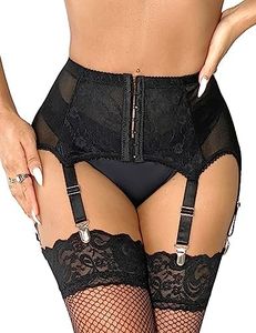 Lace Garter Belts for Thigh Highs Garden Belt Lingerie Black Plus Size Garter Belt Set Sexy Garters for woman