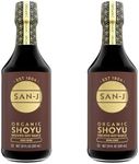 San-J - Organic Shoyu Soy Sauce - Made with Wheat and Whole Soy - Specially Brewed - 20 oz. Bottles - 2 Pack