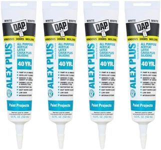CAULK ALEX + W&D WHT 5.5OZ, Pack of 4