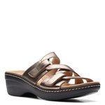 Clarks Womens Merliah Karli Sandal, Metallic Metallic Metallic Metallic Metallic Metallic Leather, 8 US