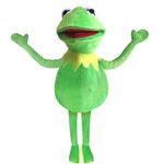 Kermit Frog Puppet, The Muppet Show, Soft Hand Frog Stuffed Plush Toy with 50 Pcs Kermit Frog Stickers, Halloween Christmas Thanksgiving Gift Ideas for Boys and Girls- 28 Inches