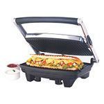 Borosil Jumbo Grill Sandwich Maker | Can Make 2 Sandwich At a Time | 1000W Electric Toaster Maker | Non - Stick Coating Grill Plates Opens to 105°, BPA & PTFE Free | Power Indicators | 2 Year Warranty