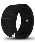 FEDUS 20 Meter Heavy Duty Outdoor Cat6 Cable Weatherproof/UV Resistant 10000mbps Ethernet Cable Suitable for Direct Burial Installations Ethernet Patch LAN Cable,Internet cable Network Cord Black