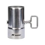 Stove Pipe with Damper 2.36" Stainless Steel Air Valve Chimney Flue for Camping Tent Stove