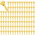 Brass Finish Uncut Key Blanks, SC4 (6SH1) Blank Keys, SC4 Key Blanks 6 Pin (100-Pack)