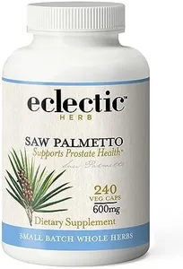 Eclectic Institute Fresh Freeze-Dried Saw Palmetto - 600 mg - 240 Vegetarian Capsules