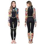 Scubadonkey Wetsuits Women 3mm Neoprene Scuba Diving Snorkeling Surfing Swimming Cold Water Wetsuit