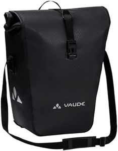 VAUDE Fahrradtasche für Gepäckträger Aqua Back Single 1 x 24 L, Hinterradtasche wasserdicht, Fahrrad Gepäckträgertasche hinten, einfache Befestigung – Made in Germany, black