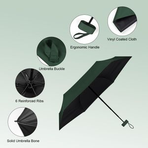 Aolso Mini Travel Umbrella – Compact, Green
