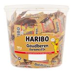 Haribo Gold Bears / Goldbären, 100 Mini Bags, 980 gram Tub