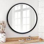 Americanflat 32" Framed Black Round