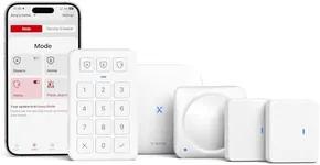 X-Sense Smart Home Security System, Wireless Security System 5-Piece Set, Supports Mobile App Alerts, Compatible with Alexa, Includes 1 Base Station, 2 Door Sensors, 1 Motion Sensor, 1 Keypad, AS05