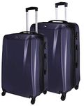 Nasher Miles Canberra Polycarbonate Purple Hardsided Luggage Set (NM H127 Canberra Purple 20-24 Set2)
