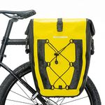 ROCKBROS Bike Panniers Waterproof Bike Rear Rack Bag Max 30L Large Capacity Bike Rear Pannier for Cycling Traveling Commuting