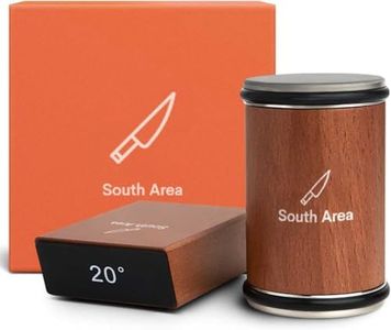 Afilador de cuchillos de Rodillo. Afilador tipo Rulo de Piedra Diamante y Ceramica. Afilador profesional Base Magnetica Antideslizante a 15° y 20° Grados - Rolling Sharpener - Afilador de Ruedas.