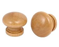 Woodco Handicrafts [ Wooden Drawer Knob,Cabinet Knob, Wardrobe Door Knob, Cupboard Drawer Knob,Pull Knob (Natural Finish)- (Pack of 100)