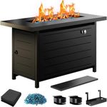 Ciays 43″ Propane Fire Pit with Gla