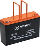 Yimatzu Battery - EV12320 / 6-DCM-32A / 6-DZM-32A / 6-FM-32A, AGM, 12V 32Ah, Threaded Terminals High-Performance Power Solution for Electric Scooters, Ebikes, and Powersports with Threaded Terminals