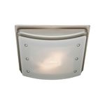Hunter Ellipse 100 CFM Ceiling Exhaust Bath Fan with Light and Night Light - Brushed Nickel