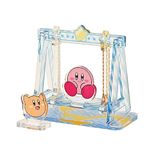 ensky - Kirby Moving Acrylic Diorama Stand - Swing (Kirby and Scarfy)