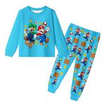 Brigcalki Boys Pyjamas Boys Pjs Set For Kids Long Sleeve Pjs Princess Peach Girls Sleepwear Costume Boys