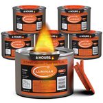 Luminar Resealable-Wick Chafing Fuel Cans, 6 Pack, 6 Hour - Premium Quality Burners for Food Warmers - No More Spills, Waste, or Hassle - Perfect for Convenient, and Long-Lasting Event Catering