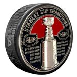 Montreal Canadiens Puck - Ultra 3D Stanley Cup Medallion