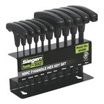 Siegen by Sealey 10pc T-Handle Allen Key Hex Set - S0466