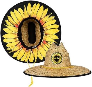 S A Company Summer Straw Hats for UV Sun Protection | Unisex Adult (Sunflower)