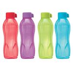 Tupperware Aqua Safe ECO Sports 500 ml New Water Bottles ( Set Of 4 ) Original