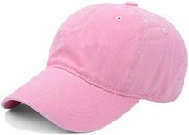 Toddler Kids Baseball Cap Vintage Distressed Washed Cotton Sun Hats Cap for Baby Boys Girls 2-7 Years, B-pink, 2-7 Years