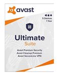 Avast Ultimate 5-User 1Yr with Secureline VPN & Cleanup