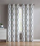 VCNY Home Window Treatment Curtains 76x84, Microfiber, Blue