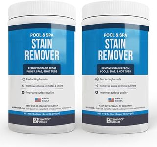 Swimming Pool & Spa Cleaner (2pack, 4 lbs) - Natural Citric Powder Pool Clarifier, Works on Vinyl Liners, Fiberglass and Metals