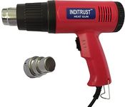 Inditrust 2000 Watt professional heat gun hot air gun with dual temperature setting for Shrink Wrapping, Packing, Paint removal heat gun designed for industrial use (RED)