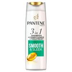 Pantene Pro-V Smooth & Sleek 3-in-1 Shampoo Plus Conditioner, for Dull and Frizzy Hair