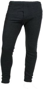 1x Pair of Mens Thermal Long Johns - Brushed inside for Extra Warmth (Medium, Charcoal)