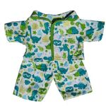 Green Dinosaur Pyjamas PJ - 16"/40cm- Teddy Bear Clothes - fits Build a Bear Teddies