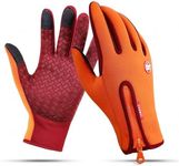 CYG&CL Outdoor Winter Touchscreen Gloves for iPhone iPad Anti-Slip Gloves for Running Hiking Climbing Skiing Driving Sports Adjustable Gloves for Men Women