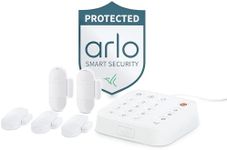 Arlo Home Security System - Alarm System with Wired Keypad Sensor Hub, 5 8-in-1 Sensors & Yard Sign - No Contract Required - DIY Installation - White, SS1501