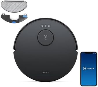 ECOVACS DEEBOT N20 Robot Vacuum Cleaner and Mop,8000Pa Strong Suction,ZeroTangle Brush,300 Minutes Runtime,TrueMapping Intelligent Path Planning,Ideal for Carpet,Hard Floor Cleaning,Pets